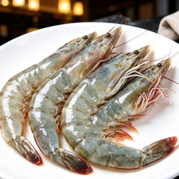 Premium Fresh Whole Grey Prawns