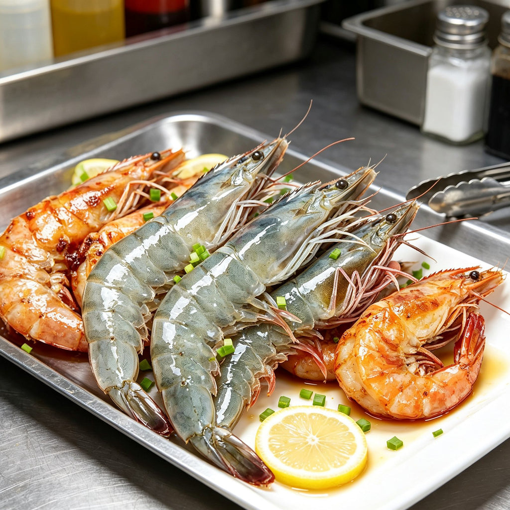 Premium Fresh Whole Grey Prawns