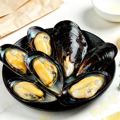 Fresh Green-Lipped Mussels Half Shell