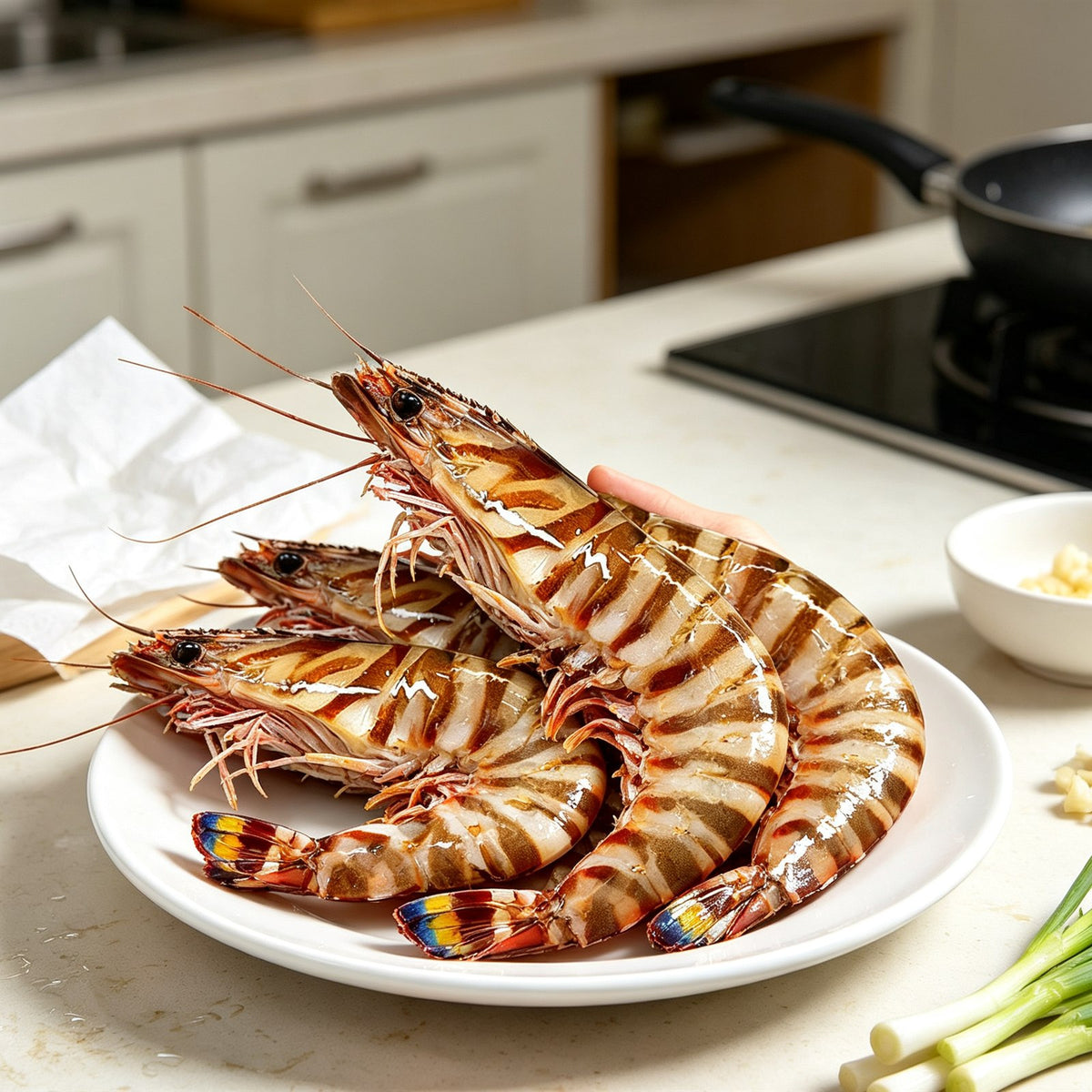 Premium Fresh Whole Tiger Prawns